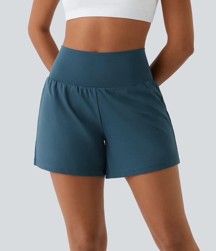 Mary™ | 2-IN-1 YOGA SHORTS WITH HIGH WAIST, BACK POCKET AND SIDE POCKET