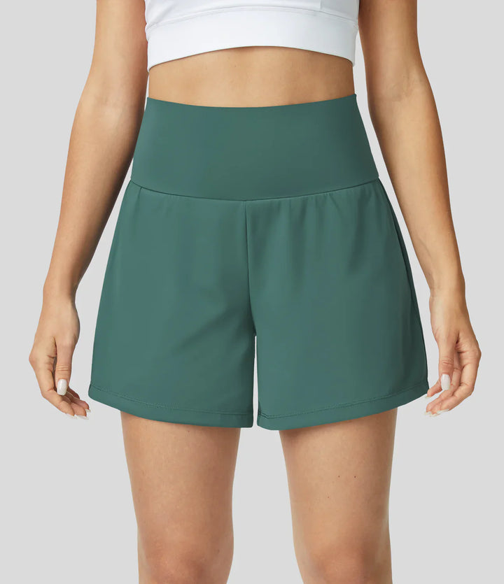 Mary™ | 2-IN-1 YOGA SHORTS WITH HIGH WAIST, BACK POCKET AND SIDE POCKET