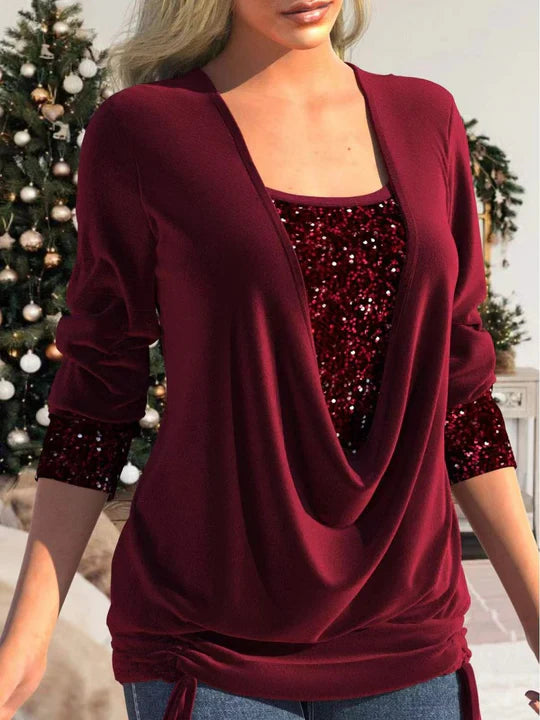 Dorothea™ | SEQUINS GLITTER TOP