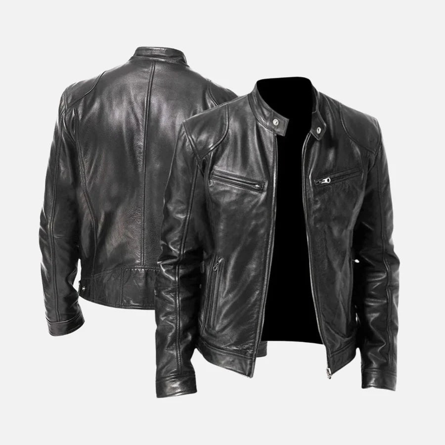 Dario™ | TIMELESS LEATHER JACKET