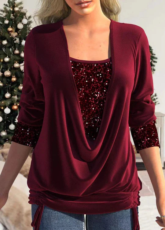 Dorothea™ | SEQUINS GLITTER TOP