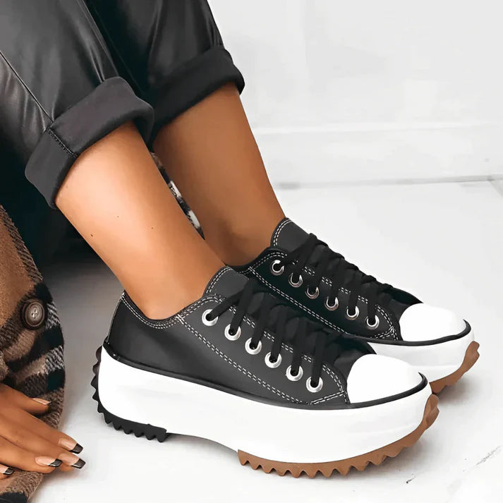 Angelique™ | LEATHER PLATFORM-SNEAKERS