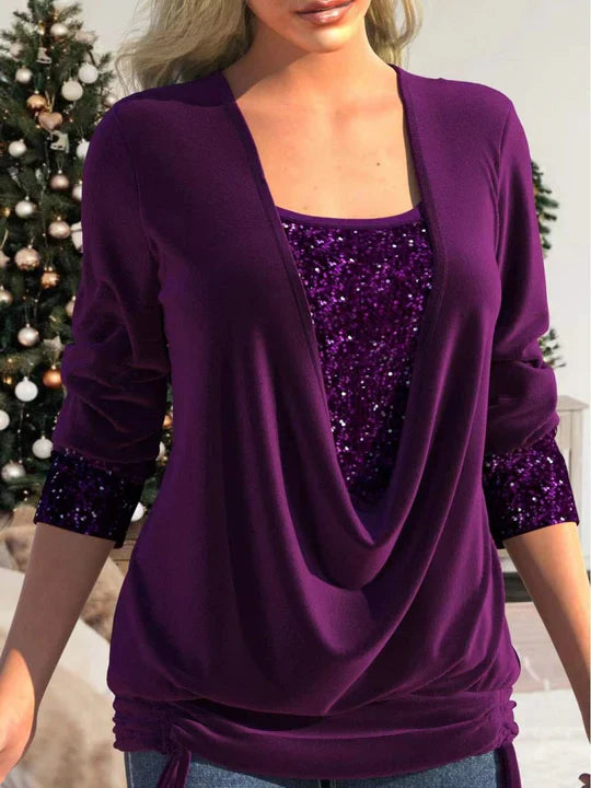 Dorothea™ | SEQUINS GLITTER TOP