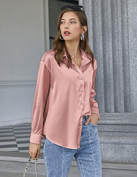 Laila™ | ELEGANT V-NECK SATIN TOP