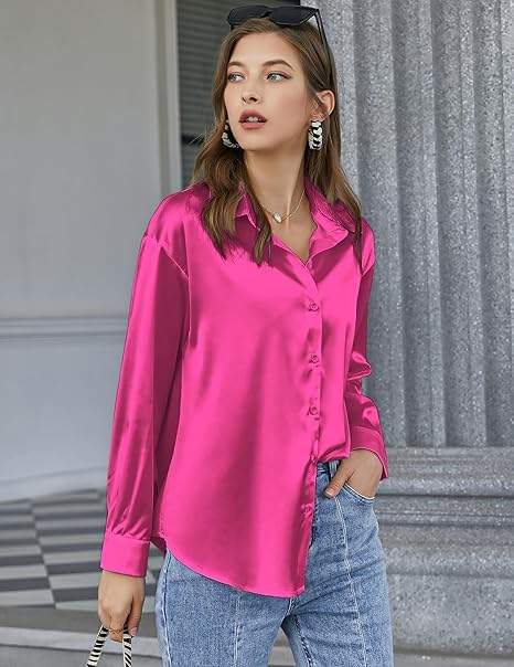 Laila™ | ELEGANT V-NECK SATIN TOP