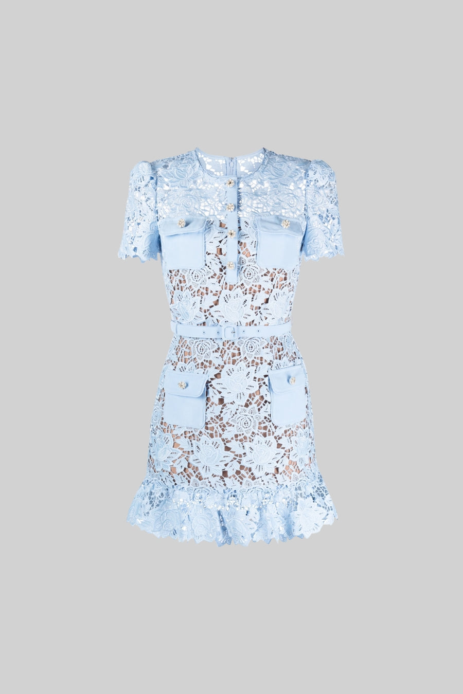 Felicity™ | SHORT SLEEVE EMBROIDERED FLORAL DRESS