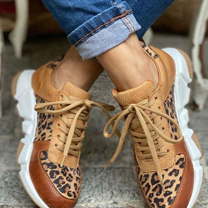 Livia™ | COMFORTABLE LEOPARD TRAINERS