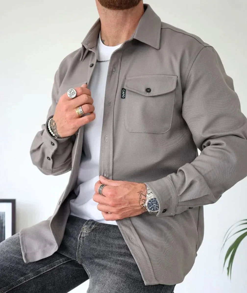 Lachlan™ | SHIRT JACKET WITH BUTTON PLACKET