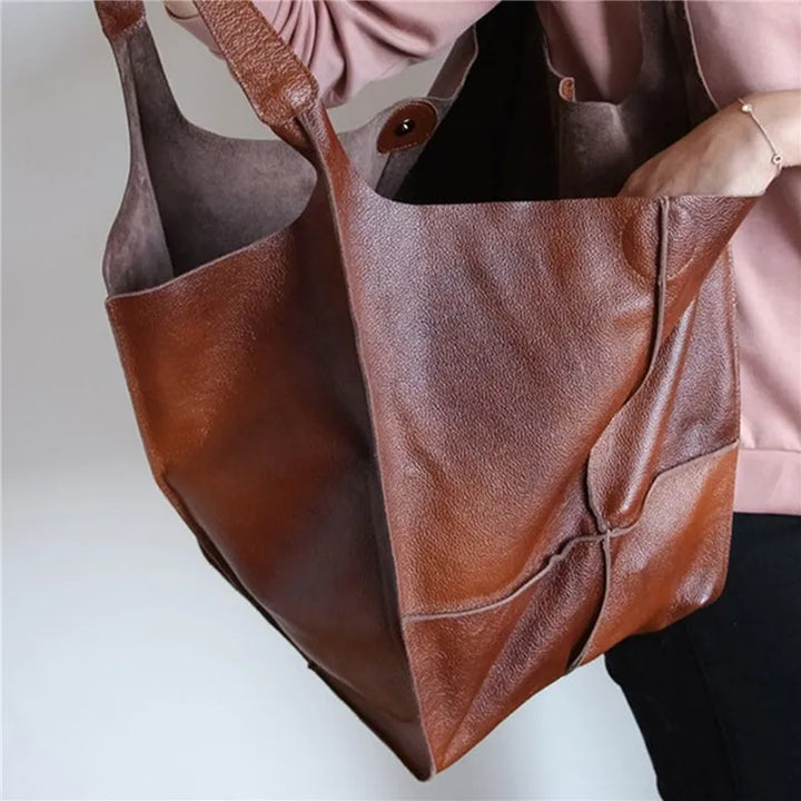 Sienna | OVERSIZED LEATHER TOTE BAG