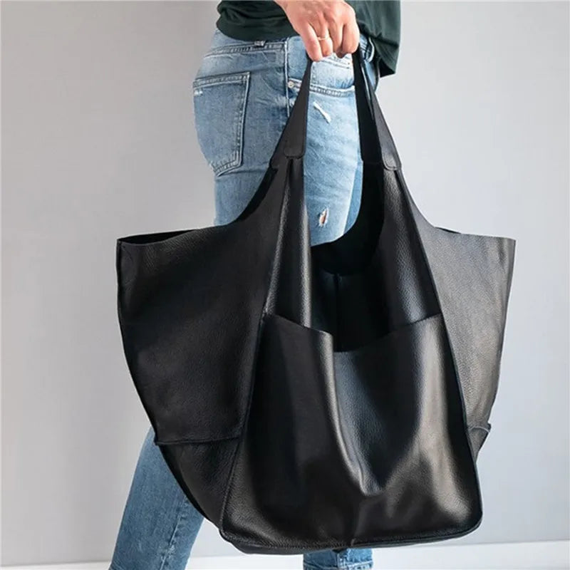 Sienna | OVERSIZED LEATHER TOTE BAG