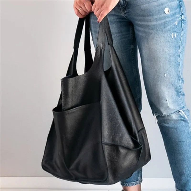 Sienna | OVERSIZED LEATHER TOTE BAG