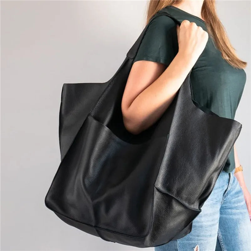 Sienna | OVERSIZED LEATHER TOTE BAG