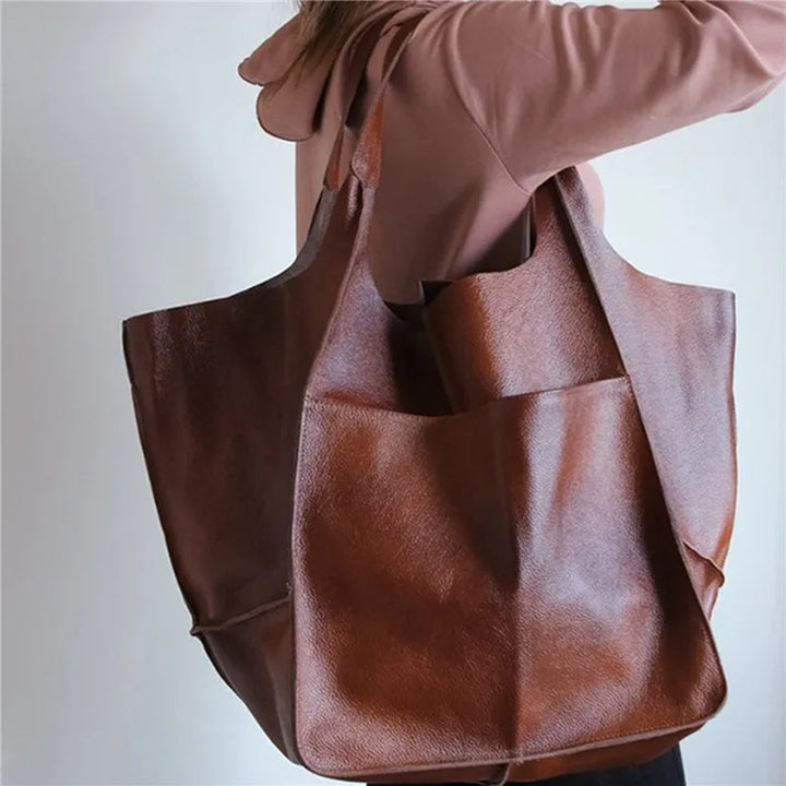 Sienna | OVERSIZED LEATHER TOTE BAG