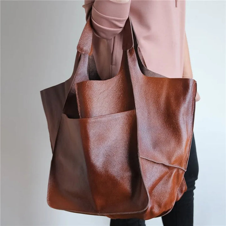 Sienna | OVERSIZED LEATHER TOTE BAG