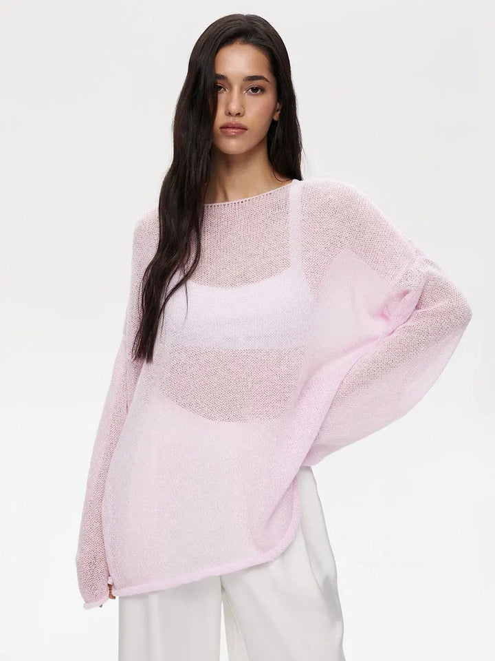 Lucinda™ | OVERSIZED TRANSPARANT LONG SLEEVE COVER UP