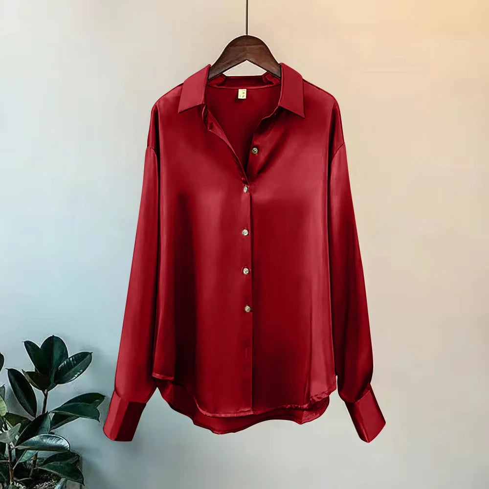 Giselle™ | CASUAL SATIN BLOUSE