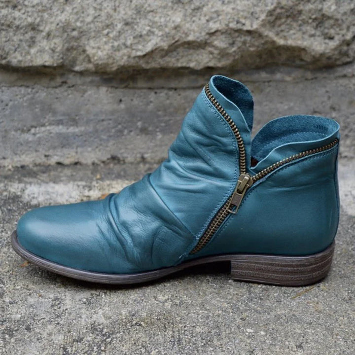 Miriam™ | ZIPPED LEATHER BOOTS